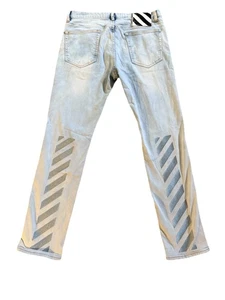 Off White Jeans Herren 36 Distressed Slim Fit 2013 Virgil Abloh Main Label Lesen* - Bild 1 von 18
