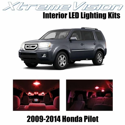 LED interior XtremeVision para Honda Pilot 2009-2014 (16 piezas) rojo Foto 1 de 4