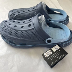 Scarpe zoccoli ChayChax - donna TG 14-15 uomo taglia 12-13 - supporto arco blu nuove - Foto 1 di 5