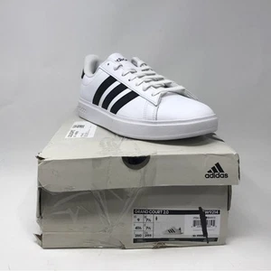 Adidas Grand Court 2.0 Tennis Sneaker, Women's Size 9 - White/Black - Picture 1 of 10