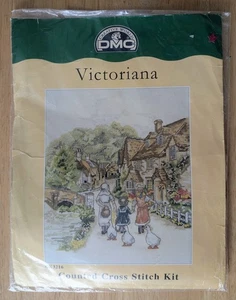 DMC Victoriana Village Stroll K3216 Cross Stitch Kit - Picture 1 of 2
