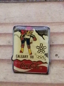 Pin's Pins PIN ENAMEL% JO Jeux OLYMPIQUES 1988 Coca Cola "CALGARY" - Imagen 1 de 2