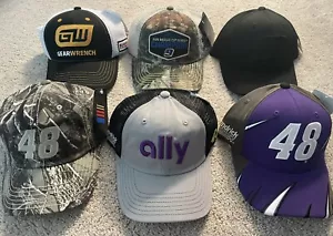 Lot of 6 NASCAR HATS / HMS / CHEVY / CGR - BRAND NEW w/ TAG - Picture 1 of 8