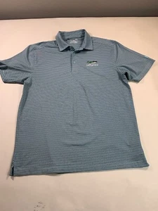 Under Armour Shirt Mens Large Striped Short Sleeve Golf Casual Green - Bild 1 von 13