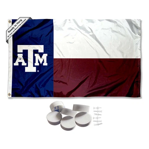 Texas A&M Aggies State TX Large Logo Tapestry Banner Cover