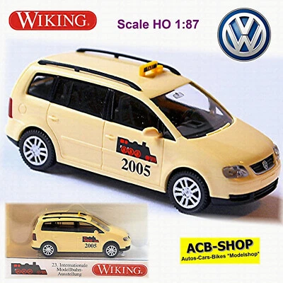 VW Touran I Van Tipo 1T 2003-06 Taxi 2005 Modellismo 1:87 Wiking 149 18 - Immagine 1 di 3