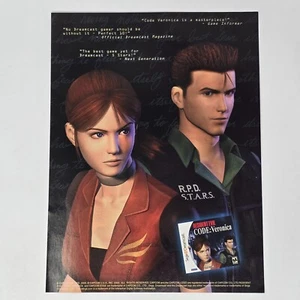 Resident Evil Code Veronica Sega Dreamcast Next Gen Print Ad/Poster Promo Art - Picture 1 of 2