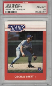 1988 STARTAUFSTELLUNG GEORGE BRETT PSA 10 ROYALS HOF - Bild 1 von 2