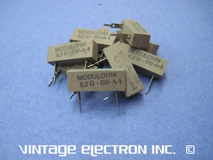(10) NOS Dynaco MODULOHM Widerstand 8,2 Ohm 10% 5 Watt (A-10 Lautsprecher, 120805) - Bild 1 von 9