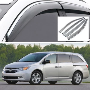 Car Window Vent Visor Deflector Shade Sun/Rain Guard for Honda Odyssey 2011-2017 - Picture 1 of 8