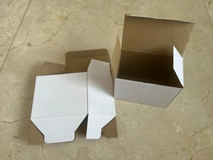 50 scatole ondulate spedizione riciclate spedizione (5 7/8" x 2 3/4" x 4 1/8") - Foto 1 di 2