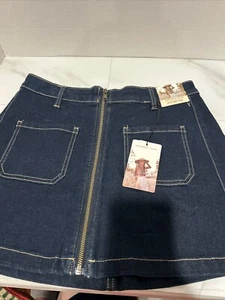 NWT Sincerely Jules Girls Size 7/8 Zip Up Jean above The Knee Skirt - Picture 1 of 4