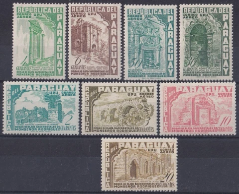 F-EX42213 PARAGUAY MNH 1955 SILVER WEDDING RODRIGUEZ COLONIAL ARCHITECTURE Cover
