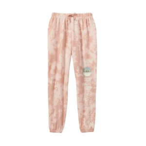 Girls Star Wars The Mandalorian The Child Dreamy Fleece Jogger Pant Pink Size XL - Picture 1 of 3