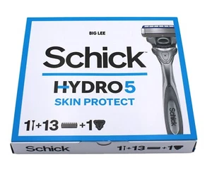 Schick Hydro 5 Skin Protect 1 Razor Handle + 13 Cartridges Travel Cover - Picture 1 of 5