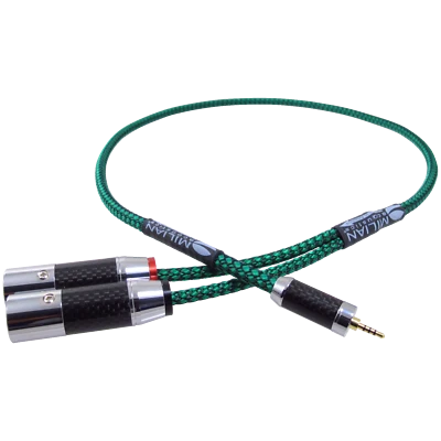 2.5 mm Mini TRRS Plug to Dual XLR Male Balanced Stereo Breakout Cable - Image 1 of 4