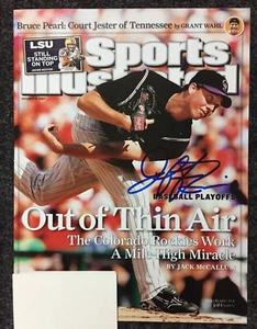 JEFF FRANCIS COLORADO ROCKIES SIGNED AUTO 2007 SPORTS ILLUSTRATED MAGAZINE - Picture 1 of 7