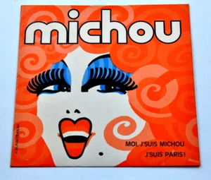 Disque vinyle 45T MICHOU dédicacé de l'artiste collection autographe musique - Foto 1 di 4