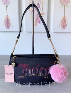 JUICY COUTURE Purse Be Classic Shoulder Bag -  Black - Picture 1 of 7