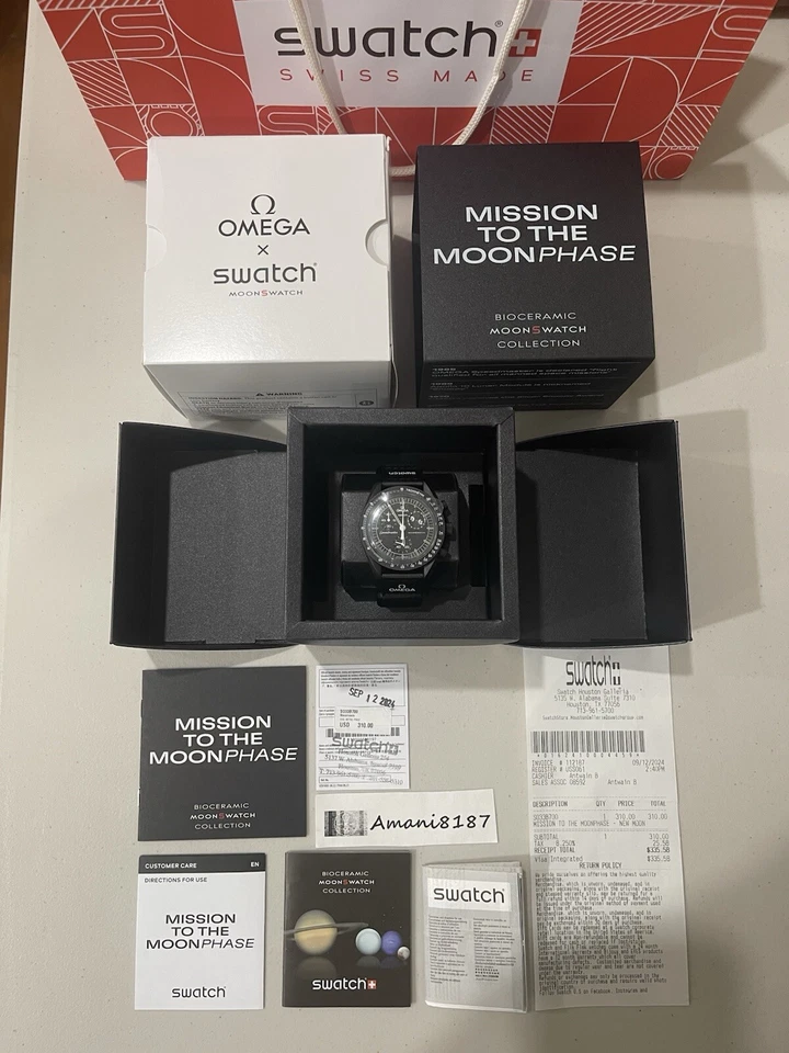 swatch BIOCERAMIC MOONSWATCH MISSION TO THE MOON SO33B700 Quartz 90282705