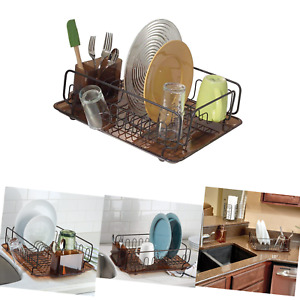 InterDesign Forma Kitchen Dish Drying Rack with Tray – Drainer for Drying Gla...