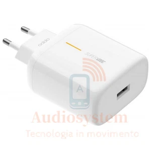 CARICA BATTERIA ORIGINALE OPPO 65W SUPER VOOC A15 A16 A33 A72 A73 A74 A75 BIANCO - Imagen 1 de 1