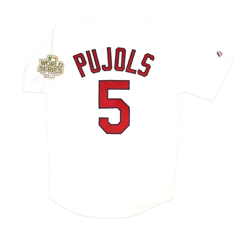 Albert Pujols St. Louis Cardinals 2011 World Series Home Men's White Jersey Cover