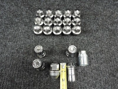 🔩 CARGADOR DODGE 2006-2022 OE RUEDA ALUMINIO ACERO INOXIDABLE TUERCAS Y CERRADURAS 14X1,5mm Foto 1 de 4