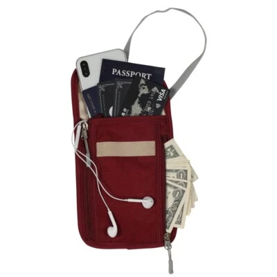 Hynes Eagle RFID Blocking Travel Wallet Credit Card Passport Organizer Holder - Image 1 of 3