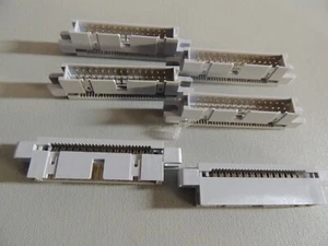 6-PACK 30-Pin Male Panel Mount IDC Flat Ribbon Cable ~ Box Header Connectors - Picture 1 of 2