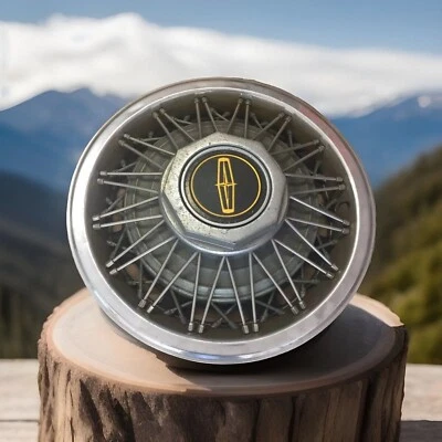 Cubiertas de rueda vintage cromadas con radios de alambre: 1978-1982 LINCOLN Town Car, Mark 15" Foto 1 de 4