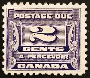 Canada Stamp Scott #J12, 2c, Postage Due, Dark Violet, - Picture 1 of 1