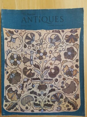 The Magazine ANTIQUES APR 1975 Sturbridge Asa Knight DAR Sampler Conn textile - Image 1 of 4