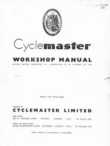 (Leggi) Manuale officina Cyclemaster (edizione riveduta) (PDF) - Foto 1 di 3