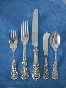 Reed & Barton Francis 1 Sterling Silver 5 Piece Place Setting, No Monograms - Picture 1 of 13