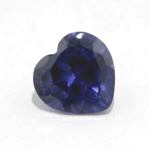 JUEGO SIMULADO DE 12 PIEZAS ZAFIRO AZUL 4 MM CORTE CORAZÓN F-4107 - Imagen 1 de 1