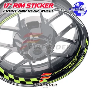 17 inch Rim Wheel Stickers GP01 L-Green For STREET TRIPLE 765 R/RS 18 19 20 21 - Picture 1 of 6