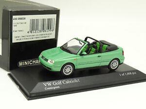 MINICHAMPS 1/43 - VW Golf 4 IV Cabrio Verde 1999