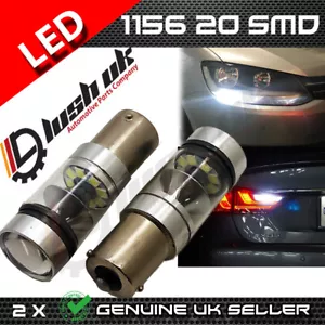 2x 1156 20 smd 3030 Bulbs DRL Reverse LED Super Bright White canbus 5000k - Picture 1 of 4