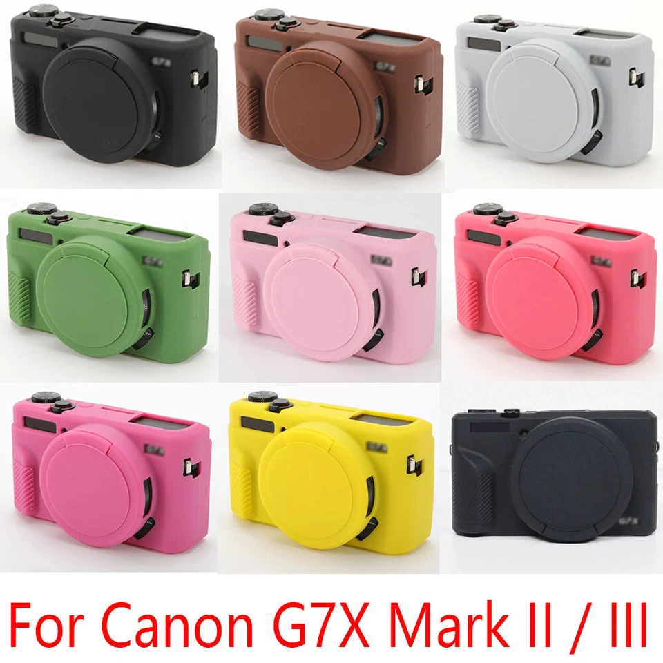 Camera Soft Silicone Skin Case 9C for Canon G7X Mark II/G7X Mark III - Image 1 of 4