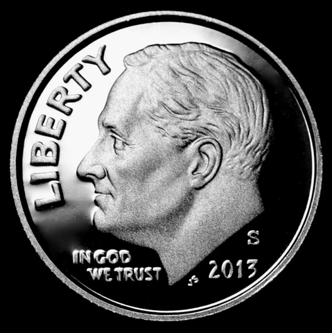 2013 P+D+S Roosevelt Dime Mint Proof Set ~ PD Coins from Mint Set & Bank Roll Cover