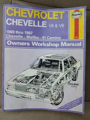 Chevrolet Chevelle Malibu El Camino manual de reparación 1969 - 1987 1970 1971 1972  Foto 1 de 4