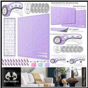 Doppelseitige Schneidematte | 45 mm Rollschneider | Patchwork-Lineal - Bild 1 von 6