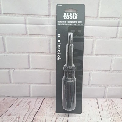 Klein Tools 11-in-1 Blackout Multi-Bit Screwdriver, Nut Driver, Ph, SI, Sq, TORX - Image 1 of 4