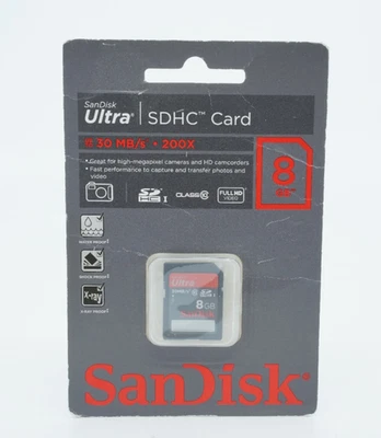 SanDisk Ultra SDHC Card 8GB SD Camera Memory Card | NEW - Image 1 of 2