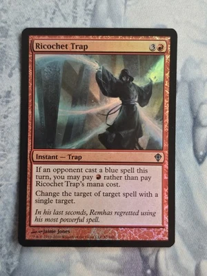 Ricochet Trap - Worldwake - Magic the Gathering - FOIL - Light Play - Image 1 of 2