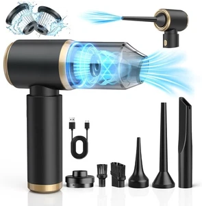 Aspirapolvere Auto Senza Fili 4 in 1 Aspiratore e Soffiatore Aspirabriciole Auto - Foto 1 di 7