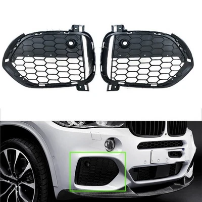Par de parachoques delantero para BMW X5 F15 2012-2015 M Sport parrilla antiniebla marco de cubierta Foto 1 de 4