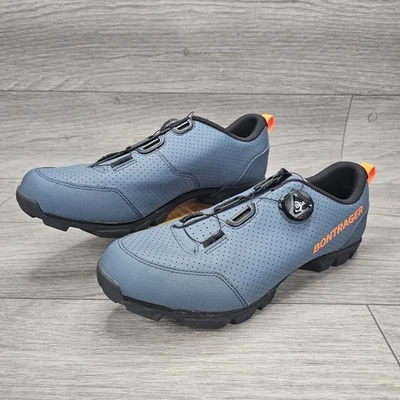 Sapatos de ciclismo Bontrager Evoke. Masculino EUA tamanho 12 azul preto e laranja. - Imagem 1 de 4
