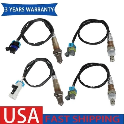 Sensor de oxígeno O2 4 piezas para Chevrolet Camaro 3,6 L V6 2010 2011 2012 2013 2014 2015 Foto 1 de 4